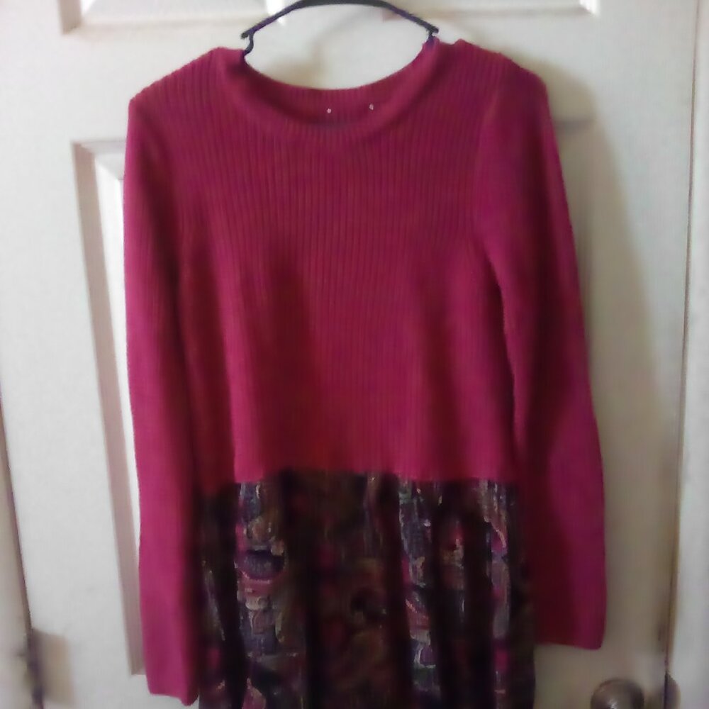 Westbound Red Sweater Dress